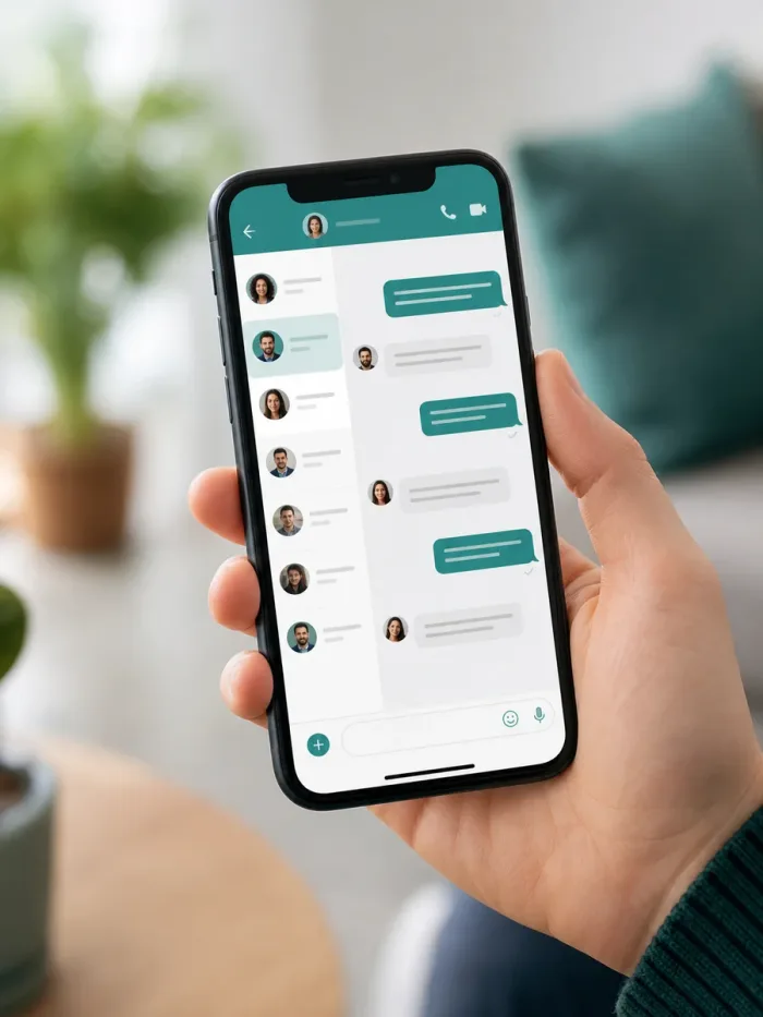 Telegram aufgeräumte Chat-Oberfläche mit vielen Einstellungen