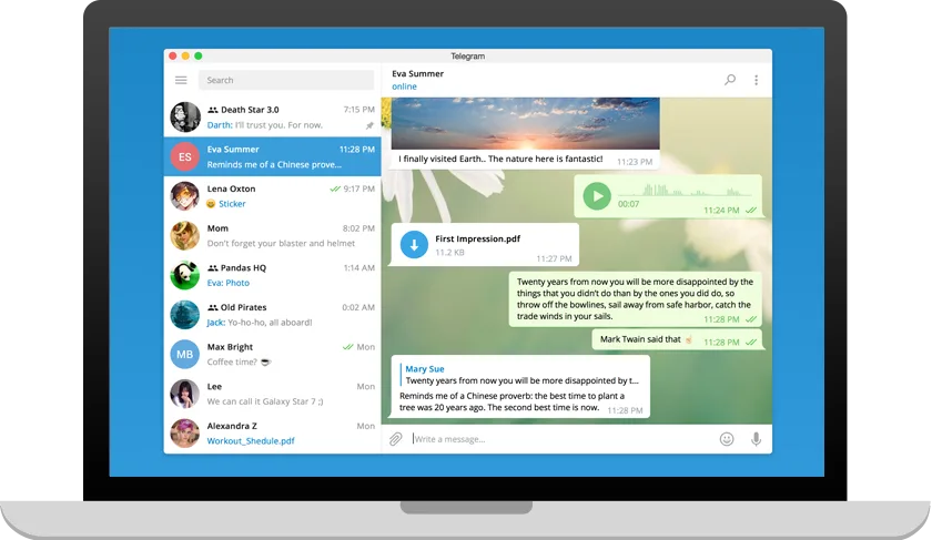 Telegram Desktop-App unter Windows