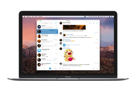 Telegram für Mac – native macOS-App auf dem MacBook